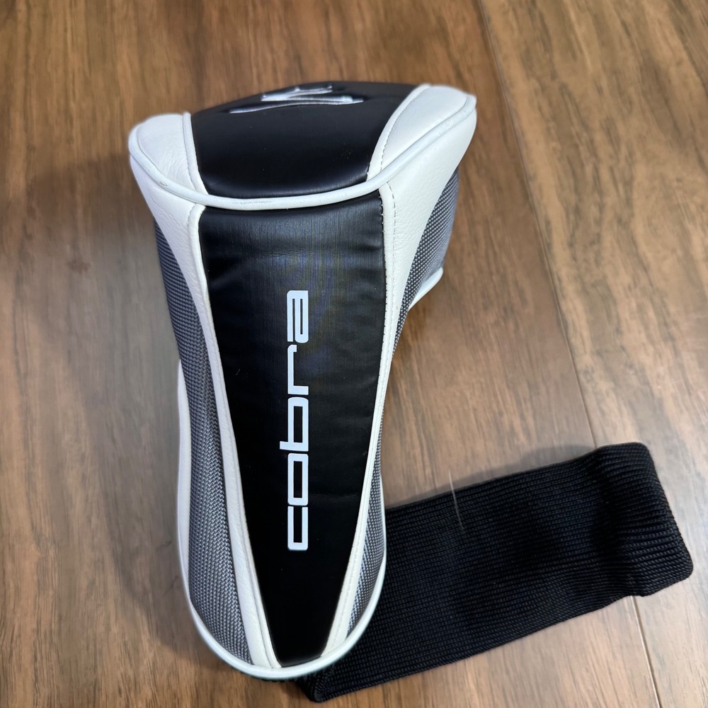 Cobra Golf Club Headcover Unisex OS Black White Silver Driver Fairway Wood